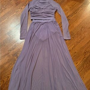 Balera Lavender Long Sleeve Dance Ensemble for Stage or Dance Performance